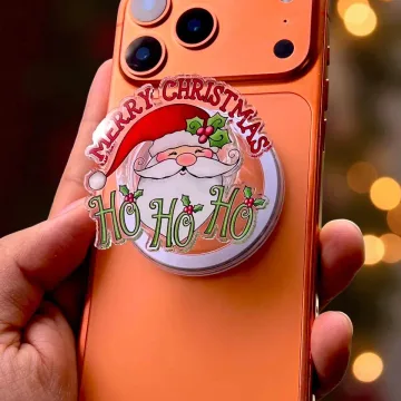 Merry Christmas Santa Holiday Snowflake Magnetic Cute Phone Grip