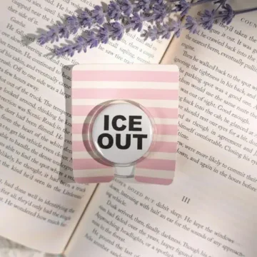 ICE OUT Anti Trump Bookish Kindle Book Lover Magnetic Phone Grip