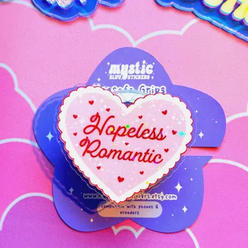 Romance Holographic Bookish Kindle Book Lover MagSafe Phone Grip