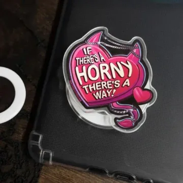 Glossy Hony Devil Girlie Kindle Sexy Gift for Her Sticky Phone Grip