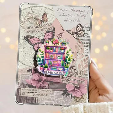 No Shelf Control Bookshelf Kindle Book Book Stack Phone Grip