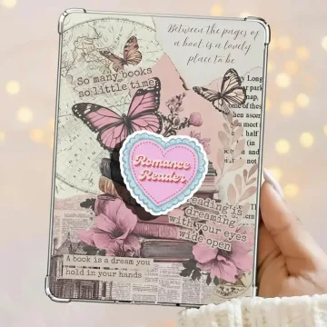 Heart Romance Reader for Kindle Bookish Book Lover Phone Grip