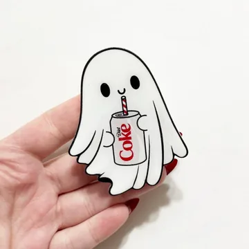 Soda Ghost Halloween Spooky Pumpkin Magnetic Cute Phone Grip