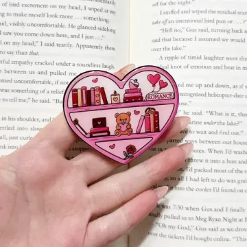 Pink Valentines Kindle Valentines Book Shelf Bookish Phone Grip