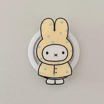 Bunny with Rainy Coat Coquette Kindle Rabbit Gift for Her Phone Grip