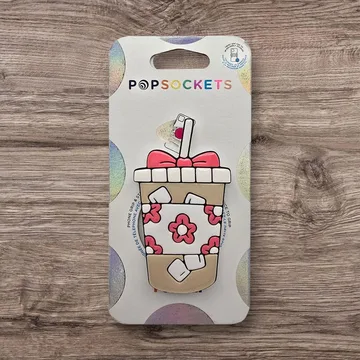 Iced Coffee Cup Matcha Boba Magnetic Cute Trendy Stylish Phone Grip