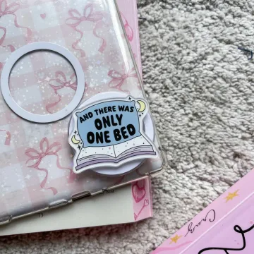 There Was Only One Bed Magnetic Cute Trendy Stylish Phone Grip