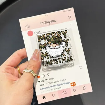 Tactical Christmas Santa Snowflake Magnetic Cute Trendy Phone Grip