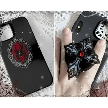 Gothic Dark Romance Fantasy Goth Bookish Gift Kindle Phone Grip