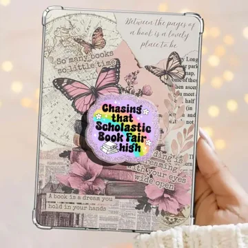 Chasing That Scholastic Book Fair Sparkly Kindle Bookish Phone Grip
