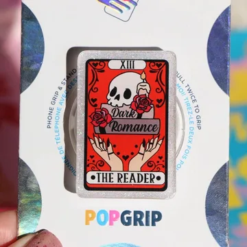 Dark Romance Tarot Card Glitter Book Theme Celestial Phone Grip