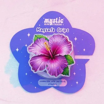 Flower Kawaii Floral Chibi Smiley Magnetic Cute Trendy Phone Grip