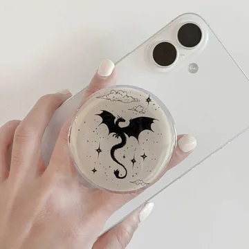 Black Dragon Unicorn Mermaid Cute Trendy Stylish MagSafe Phone Grip