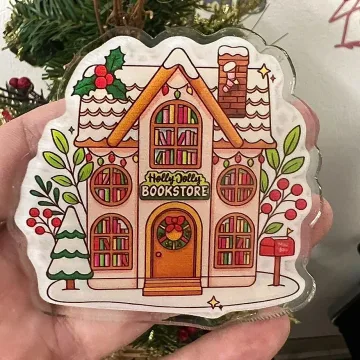Crystallovee Holly Jolly Bookstore Christmas Santa Phone Grip