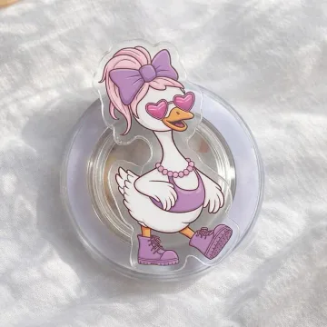 Fashion Goose Pink Bow Duck Kindle Bookish MagSafe Phone Grip
