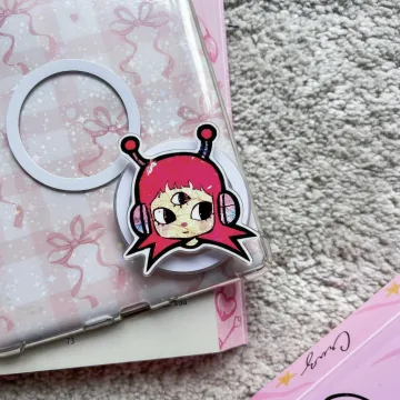 Futuristic Lo Fi Girl Magnetic Cute Trendy Stylish Phone Grip