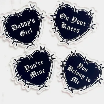 Smut Phrases Flat Back Spicy Romance Magnetic Cute Phone Grip