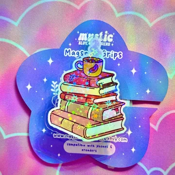 Fall Book Stack Cozy Coffee for Readers Library MagSafe Phone Grip
