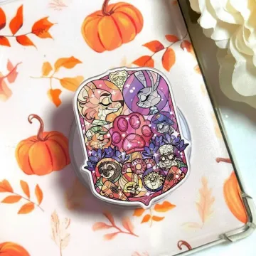 Fantasy Feline Lagomorph Art Cell Romantasy Fae Magnetic Phone Grip