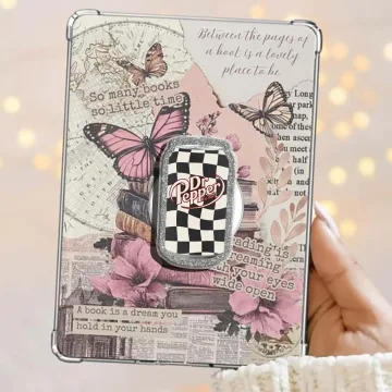Soft Drink Dr Pepper Checkerboard Kindle Book Lover Phone Grip