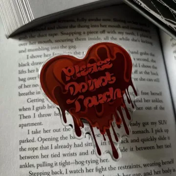 Please Do Not Touch Bloody Warning Heart Kindle Book Phone Grip