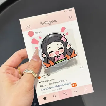 Nezuko Kamado Demon Slayer Chibi Kawaii Smiley MagSafe Phone Grip