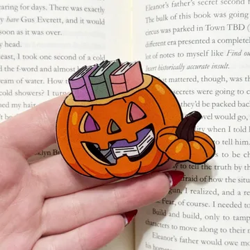 Bookish Pumpkin Kindle Halloween Fall Kindles Book Lover Phone Grip