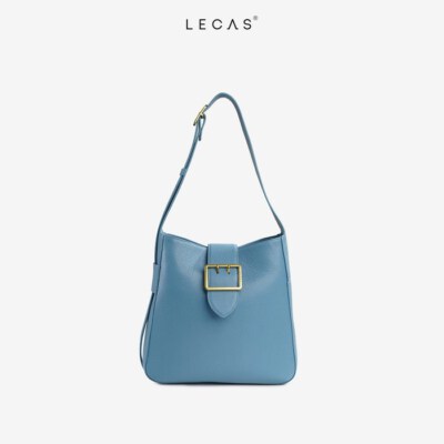 Hai Gang Hobo Bag (Natural Milled Leather, Flap Closure)