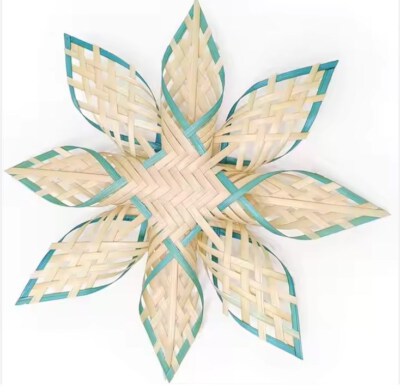 Handmade Woven Bamboo Star Hanging