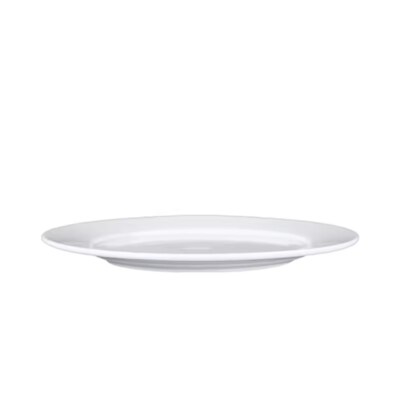 White Ceramic Plates (Food-Grade, Custom Sizes, Kiln-Fired)