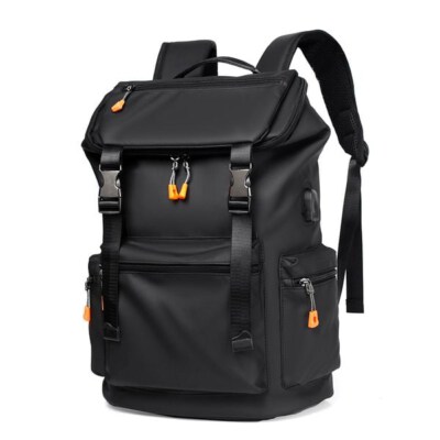 Unisex Waterproof Laptop Backpack With USB Charging Port
