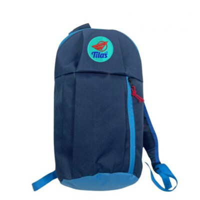 Fashion Blue Water-Resistant Nylon Backpack (Unisex, Foldable, Easy-Clean)