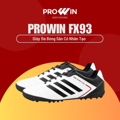 Prowin FX93 Artificial Turf Football Boots (100% Stitched Sole, Premium PVC Upper, One-Piece Rubber Outsole)
