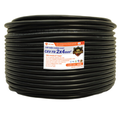CXVFR Fire-Resistant Power Cable 2×4 mm²