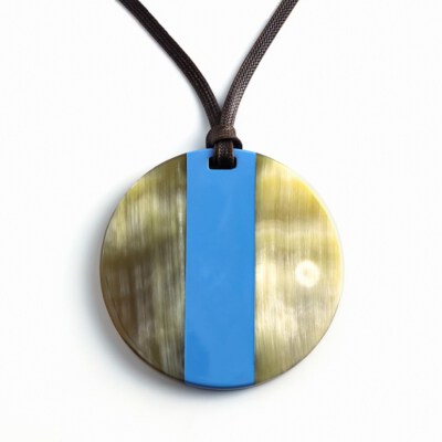 Buffalo Horn Lacquer Pendant Jewelry (Eco-Friendly, Handmade, Natural Horn Variations)
