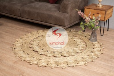 Round Seagrass Dining Rug (Natural, Eco-Friendly, Multiple Sizes)