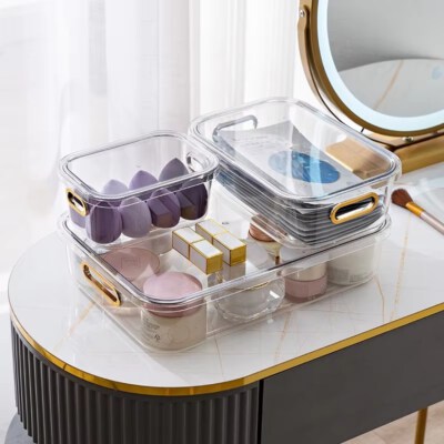 Clear PP Plastic Storage Organizer Box (High-Clarity, Stackable, Custom Logo)