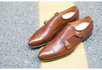 Coffee Monk Double Monk Strap Shoes U1105 (Handmade, French Calf Leather, Stitched Leather Sole)