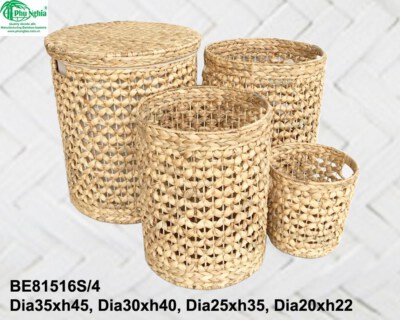 Water-hyacinth basket