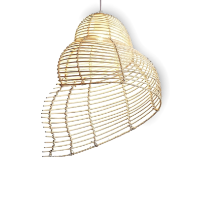 Traditional Handmade Round Rattan Pendant Lampshade