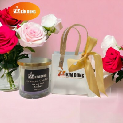 Gift Set Scented Candle (Plant-Based Wax, Deep Forest, Up To 35 Hours)