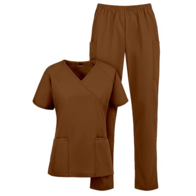 OEM/ODM Unisex V-Neck Nursing Scrub Set (Breathable, Comfortable, Custom Sizes/Colors)