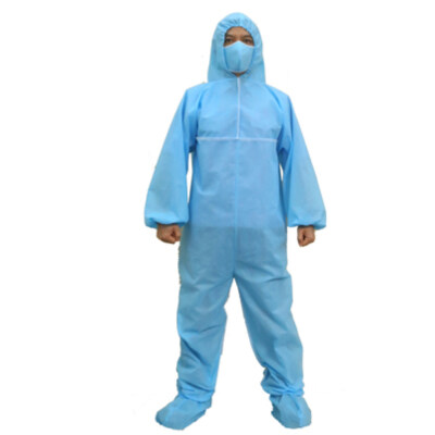 Disposable Protective Coverall Suit BH KD 06 (Blue Non-Woven Fabric 40gsm, Unisex)
