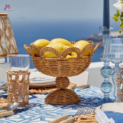Bát phục vụ tự nhiên thủ công Boho H2609