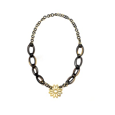 Vietnam Handmade Buffalo Horn Link Chain Necklace