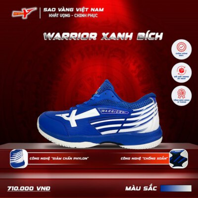 Warrior Low-Cut Court Shoes (Teal Blue, Phylon Cushioning, Anti-Torsion Support)