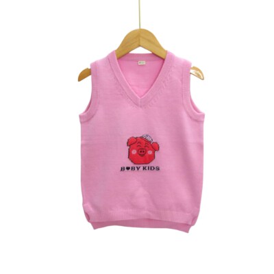 Kids Knit Sweater Vest (Spandex/Polyester, Waffle Fabric, OEM/ODM, Made In Vietnam)