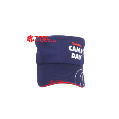 Military Cap Flat Top Crown