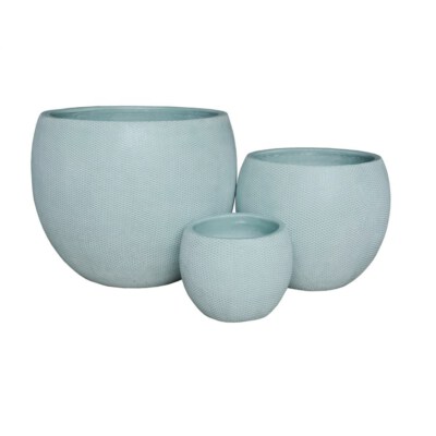 Indoor Round Glazed Ceramic Garden Pot