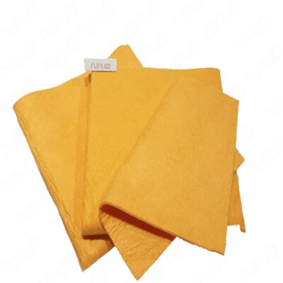 PU Nonwoven Car Drying Cloth (50 X 70 Cm, 260–280 GSM, Orange)